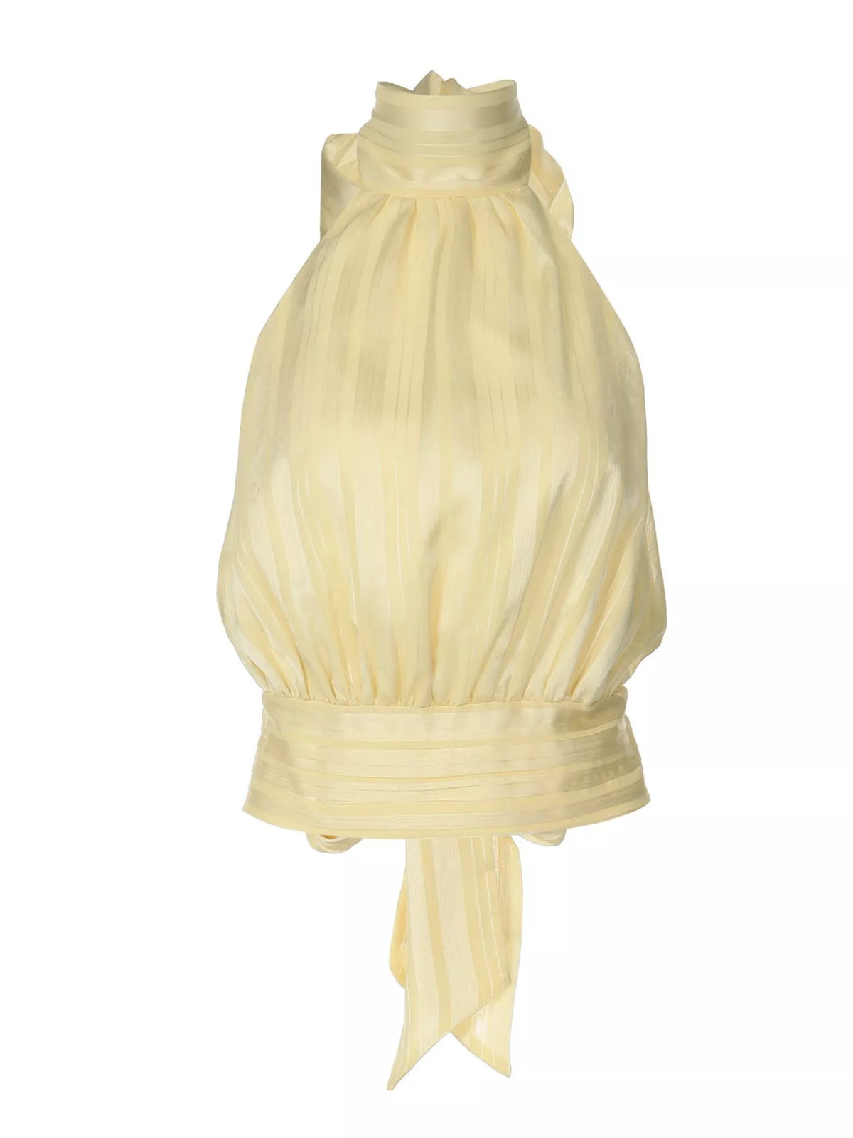 Halter cami top shown from the shoulder up