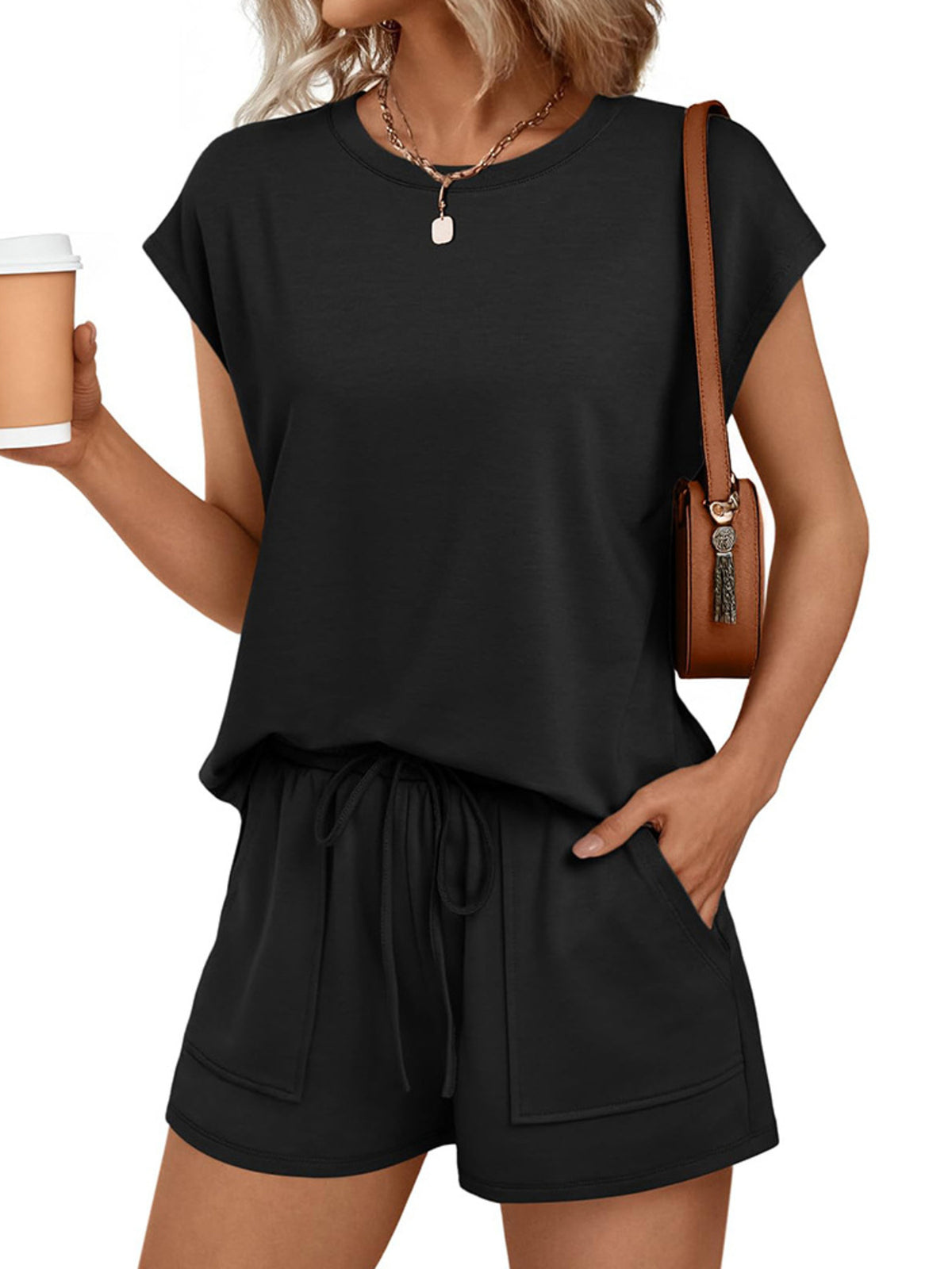 Cap sleeve coordinated set full look