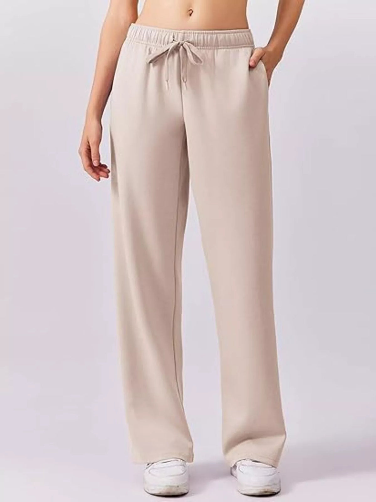 Coordinated athleisure set full length styling