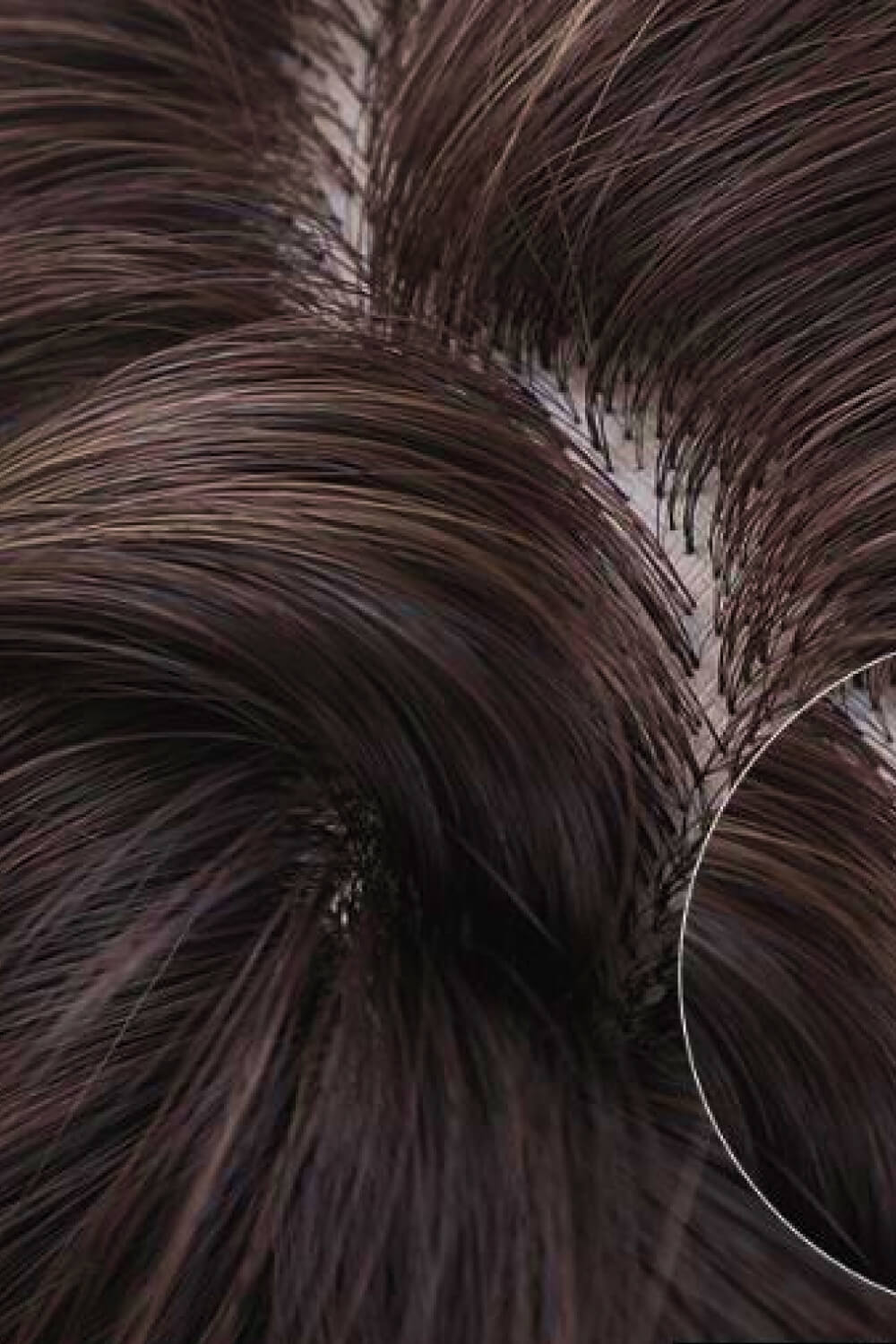 Wig worn styled front