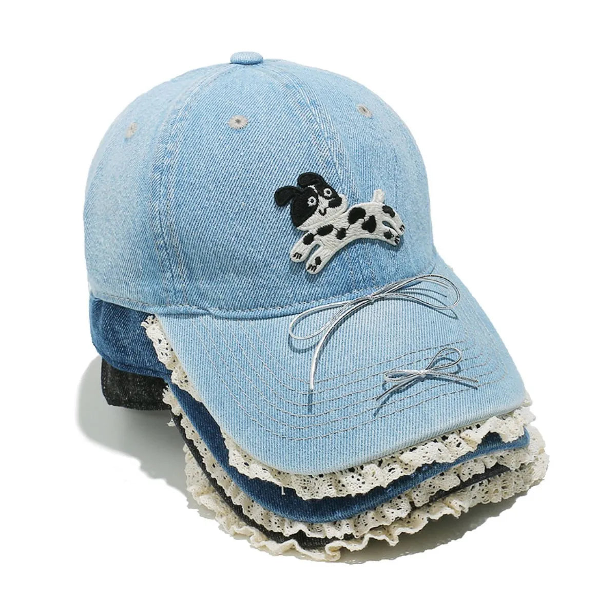 Dog Bow Adjustable Baseball Cap - Fashorio