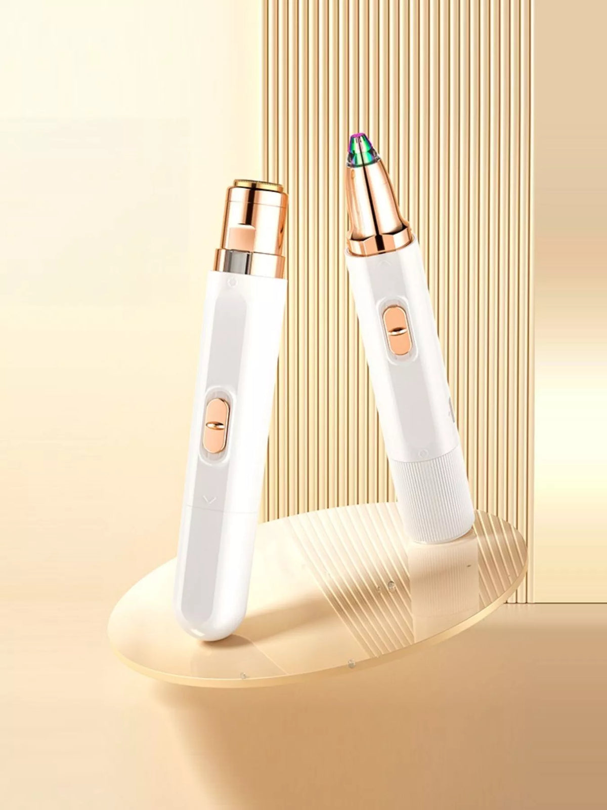 Hair removal pen dual heads close up
