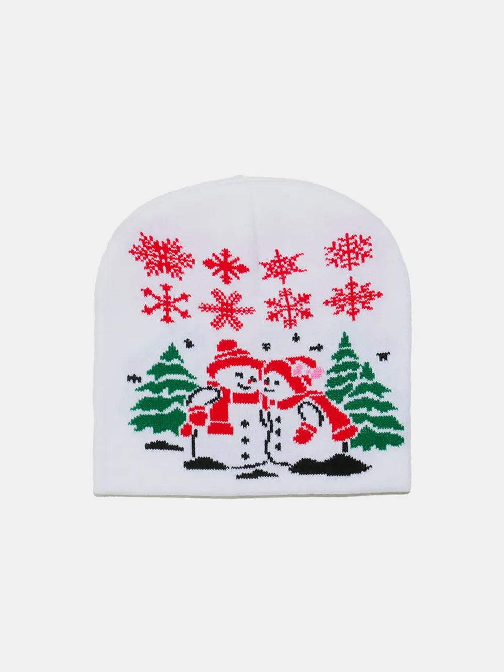 Christmas Pattern Knit Hat Style F One Size - Fashorio