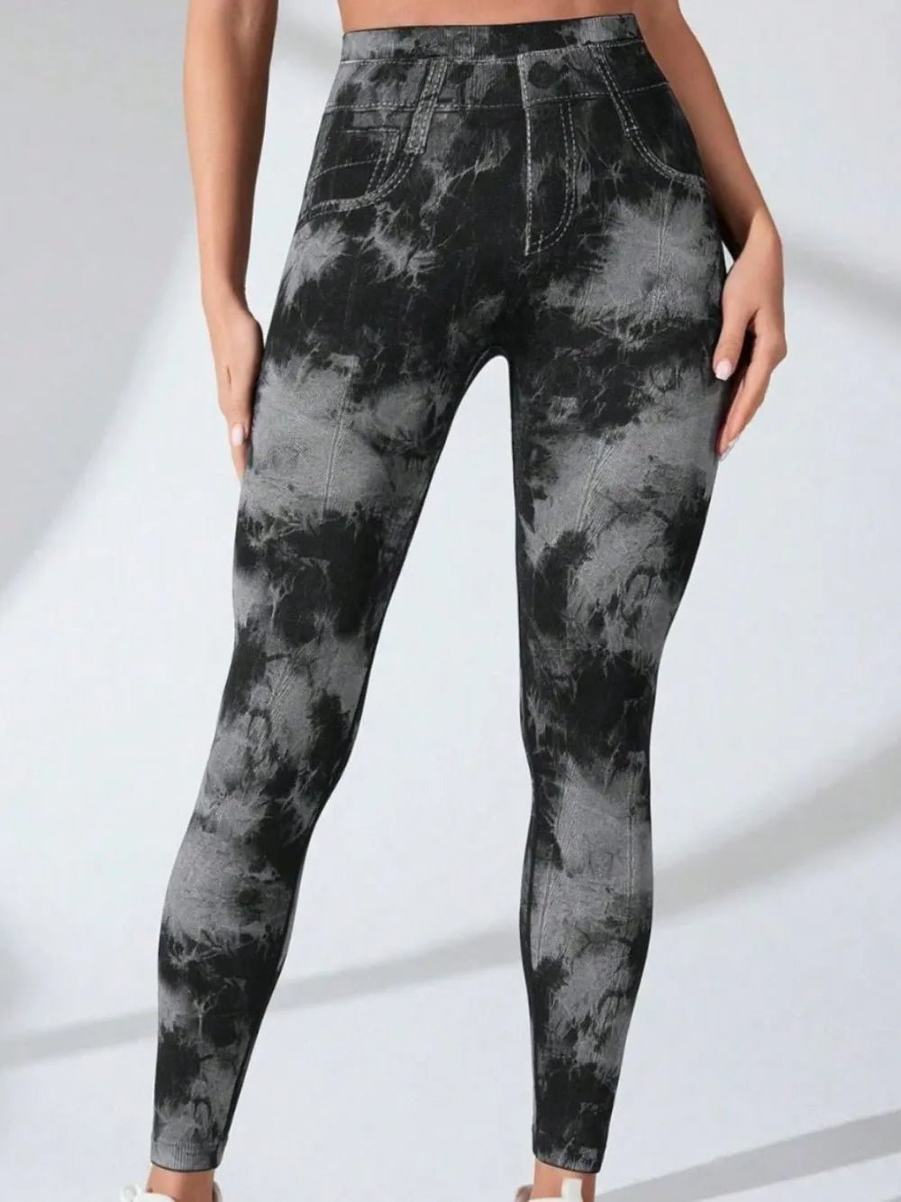Tie-Dye High Waist Active Leggings - Fashorio