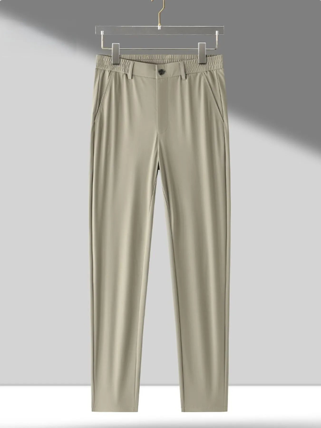 Men's Plus Size Wide Leg Pants Khaki - Fashorio