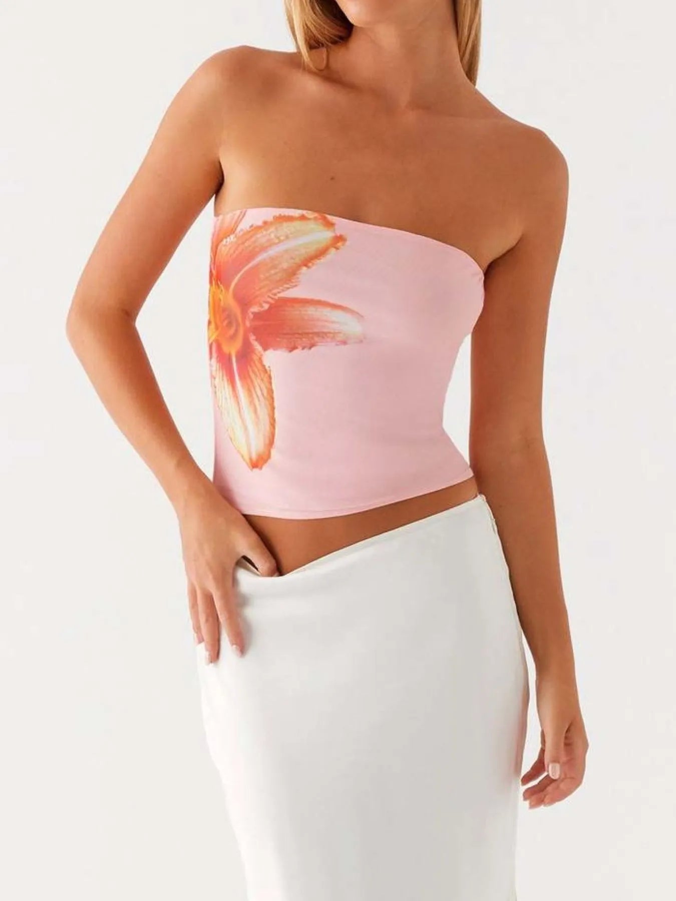 Flower Tube Top - Fashorio