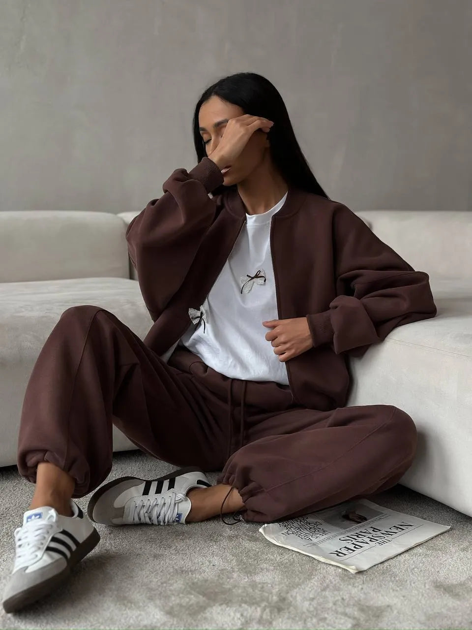 Bow Round Neck Oversized T-Shirt - Fashorio