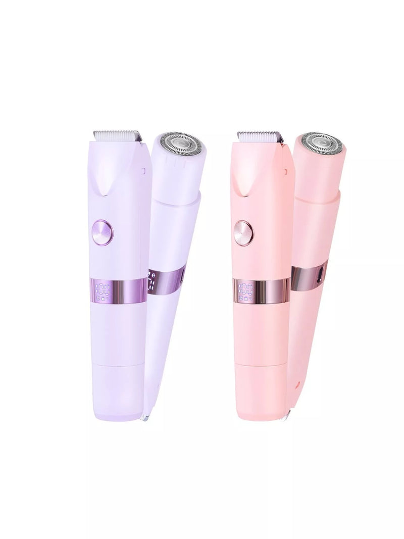 Painless 2 in 1 epilator in purple