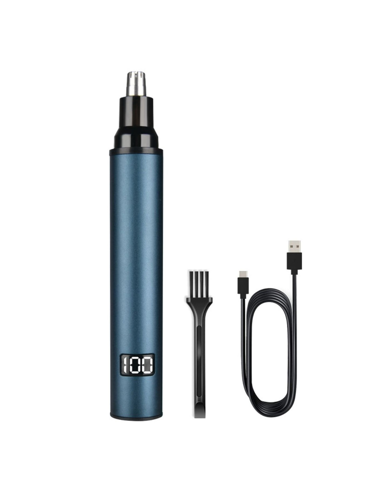 Nose hair trimmer with charging cable