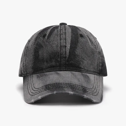 Adjustable Cotton Baseball Cap Black One Size - Fashorio
