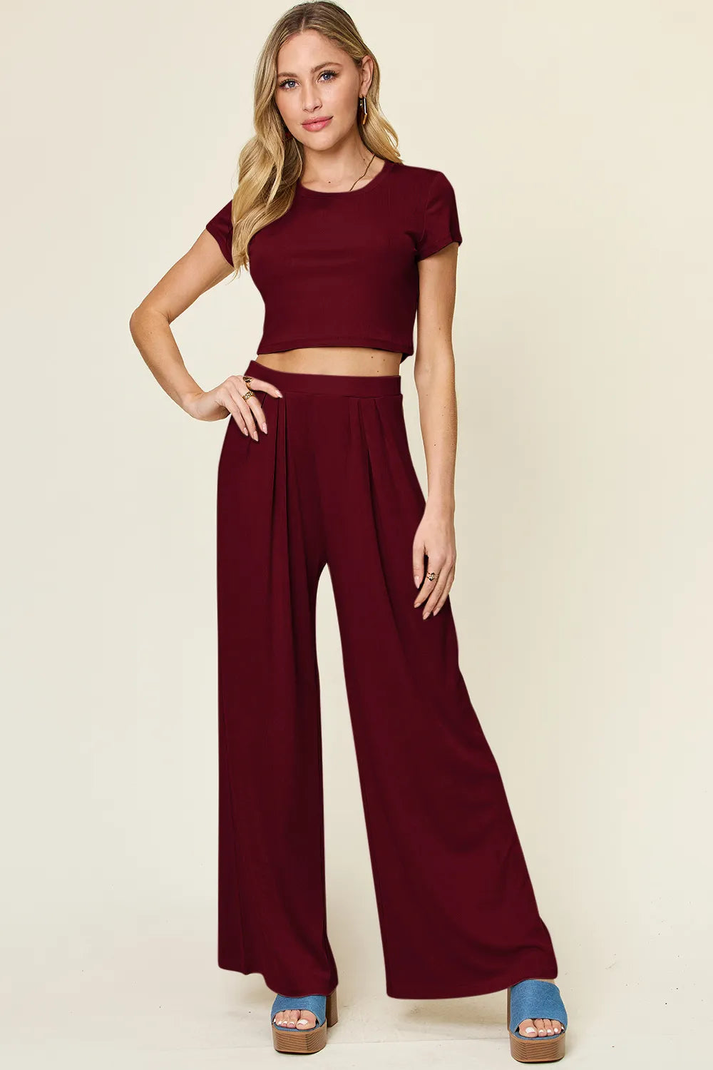 Alternate colorway of the two piece outfit set