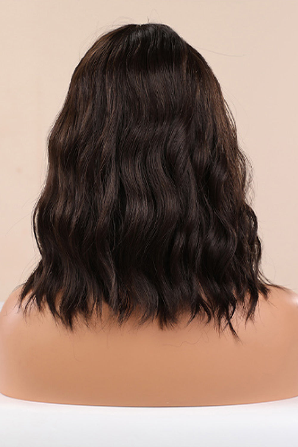 Short wavy bobo wig side profile