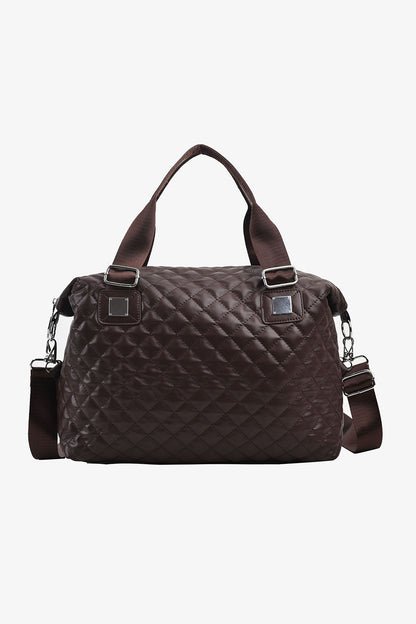 PU Leather Handbag Mocha One Size - Fashorio