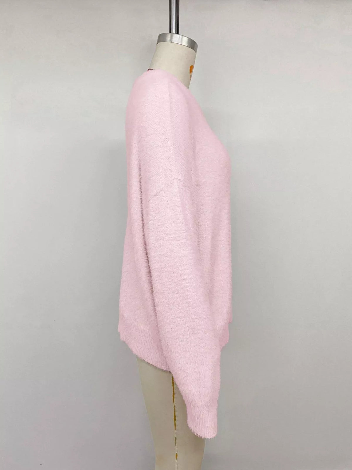Fluffy Soft Knit Long Sleeve Sweater, view 14