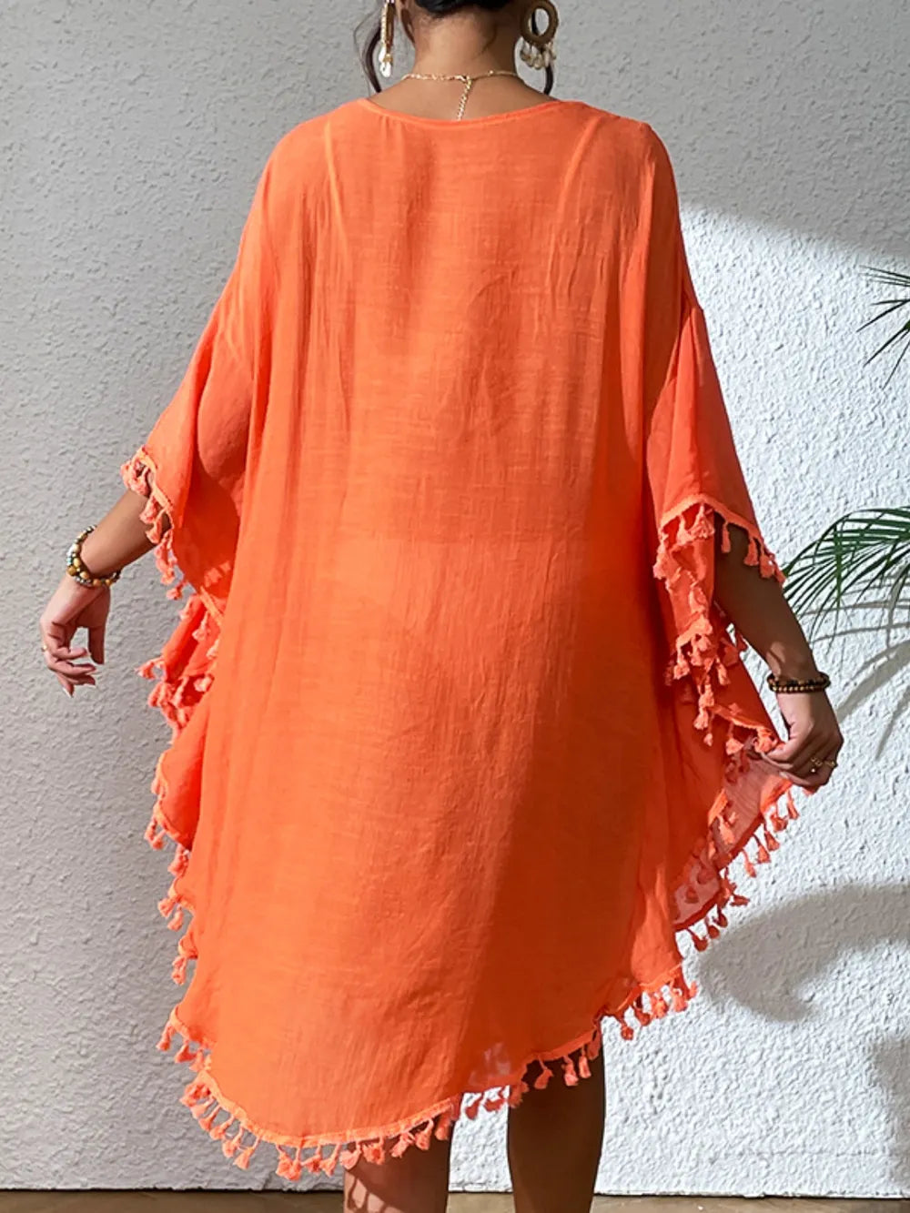 Cover up dress worn on the beach