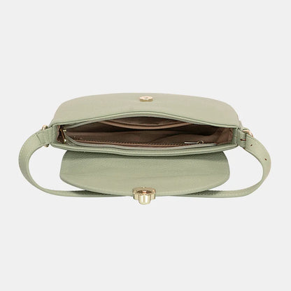 David Jones Metal Buckle Shoulder Bag - Fashorio