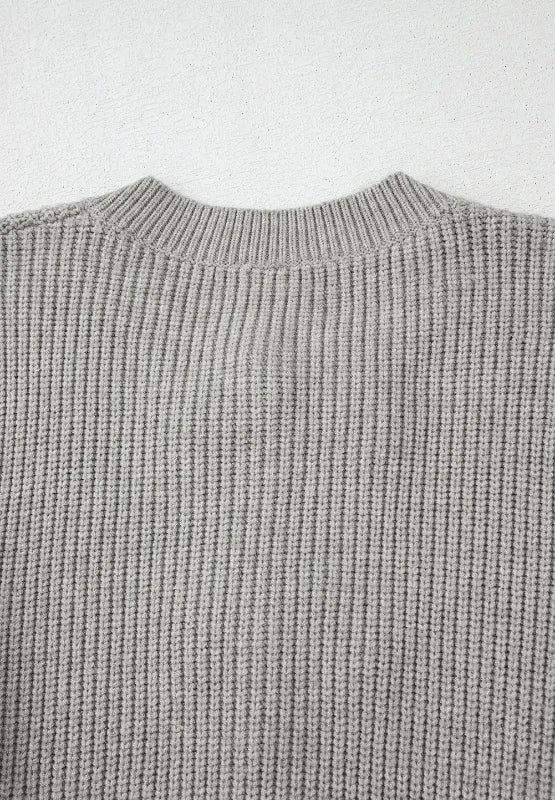Bow round neck cardigan styled look