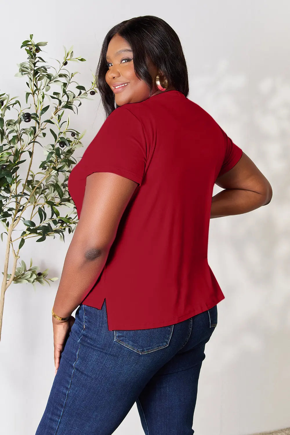 Round Neck Short Sleeve Top, view 20