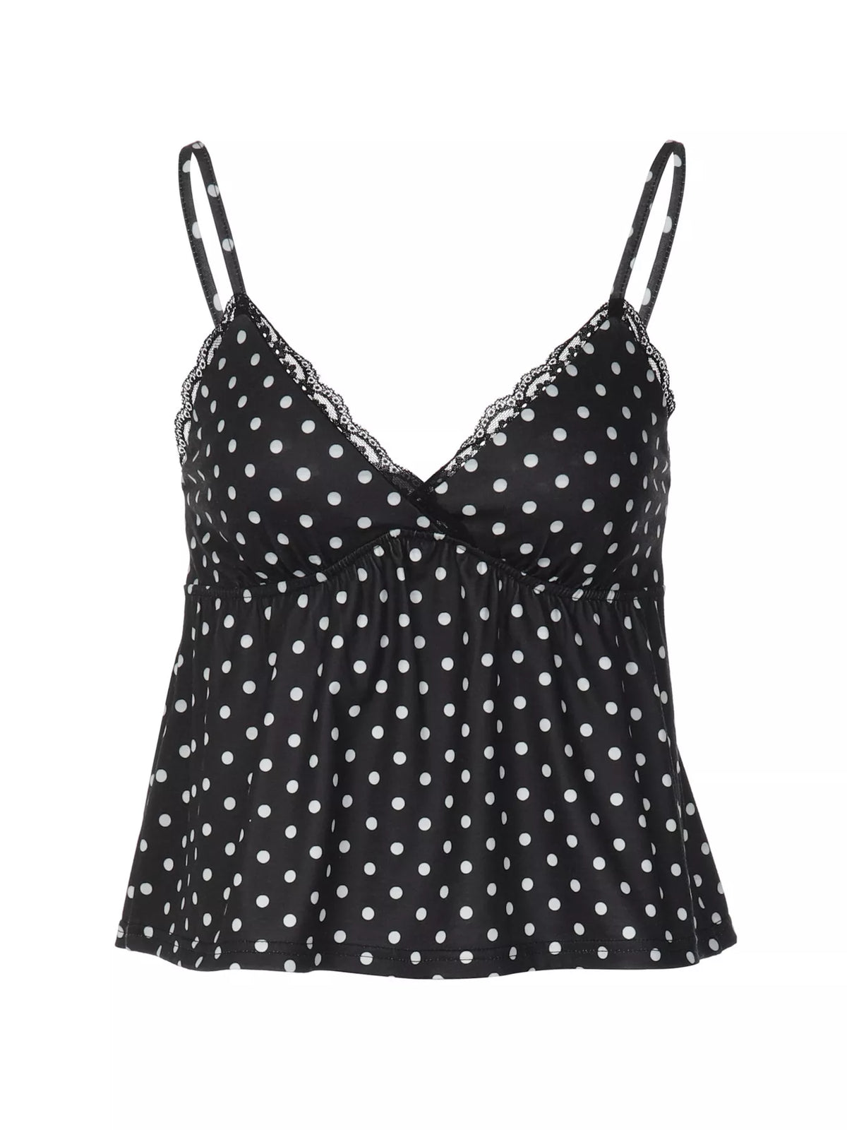 Back view of the Sable lace trim cami
