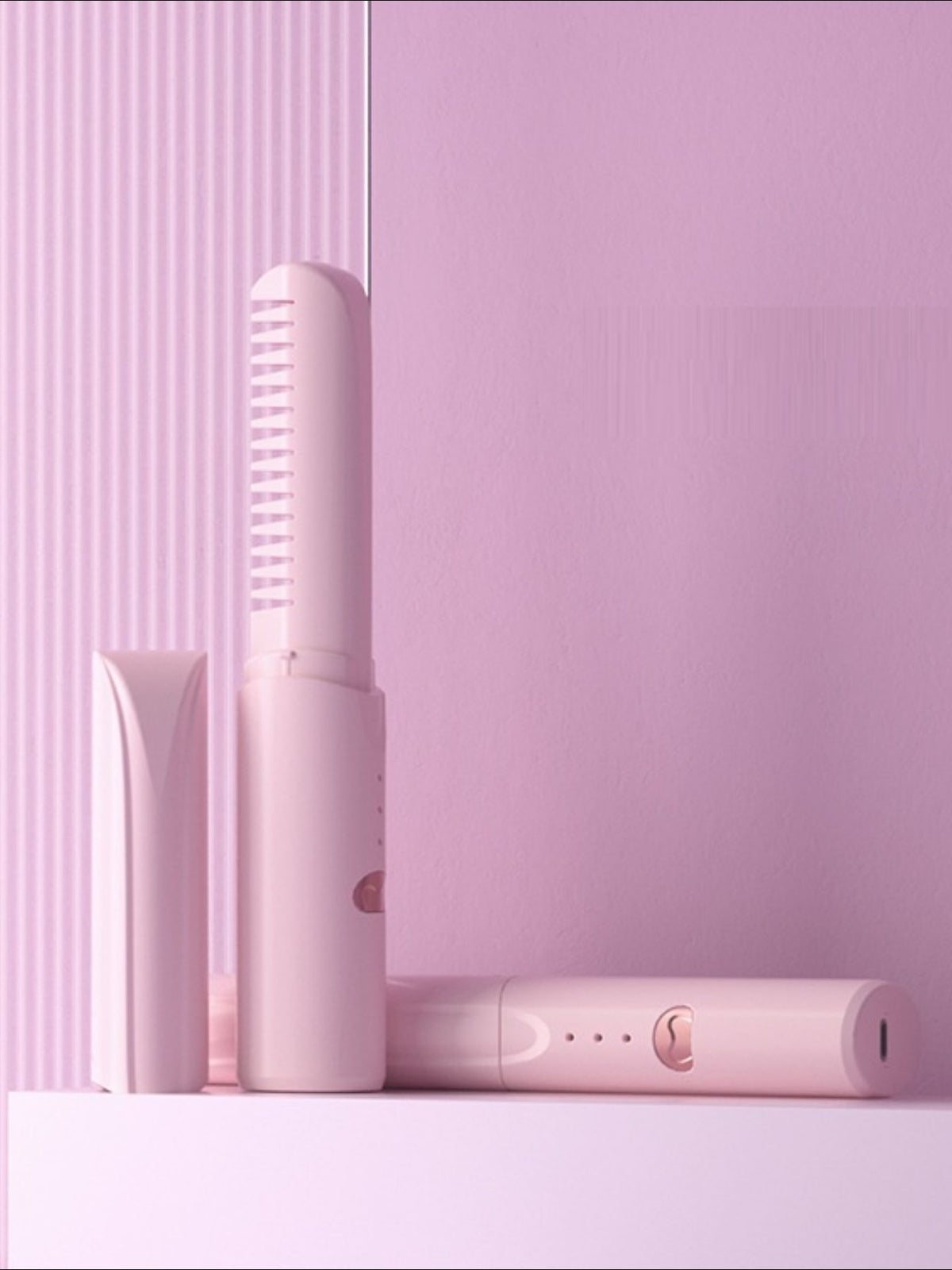 Heated comb power button detail