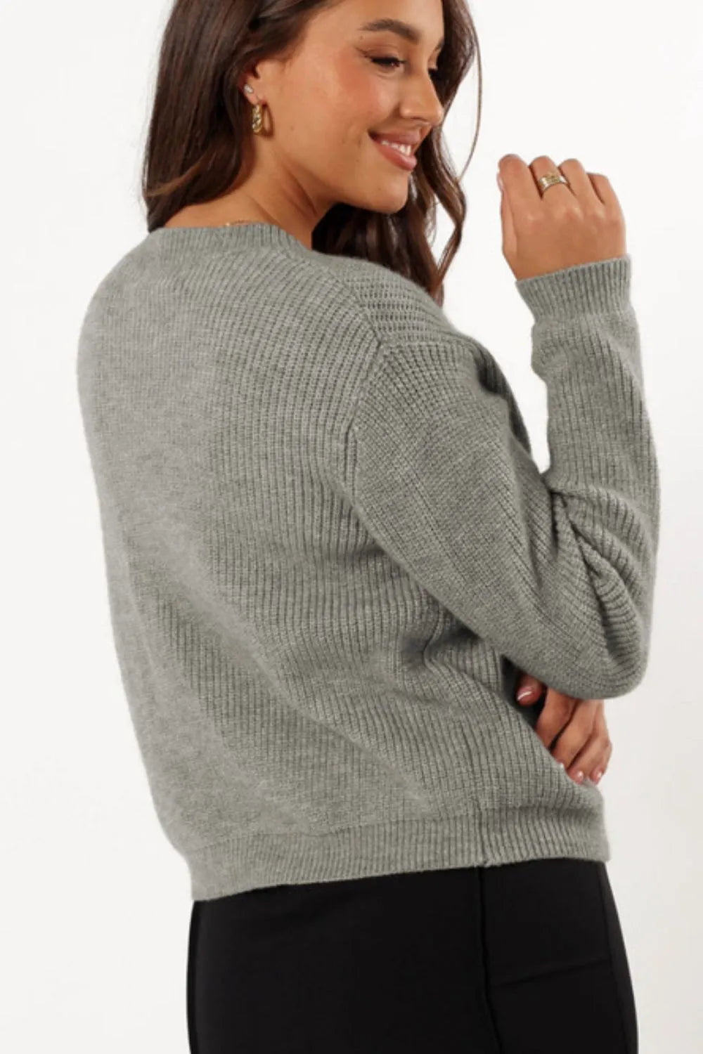 Bow cardigan open front drape