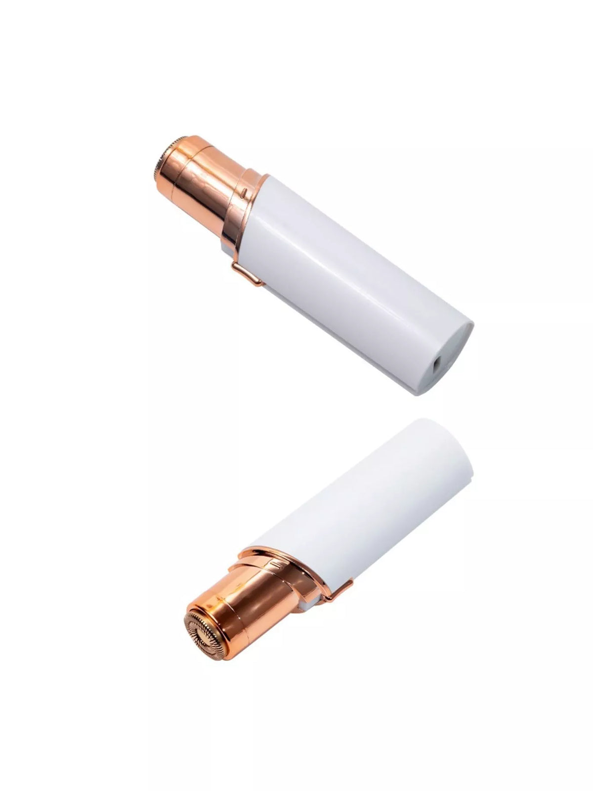 White hair remover power button detail