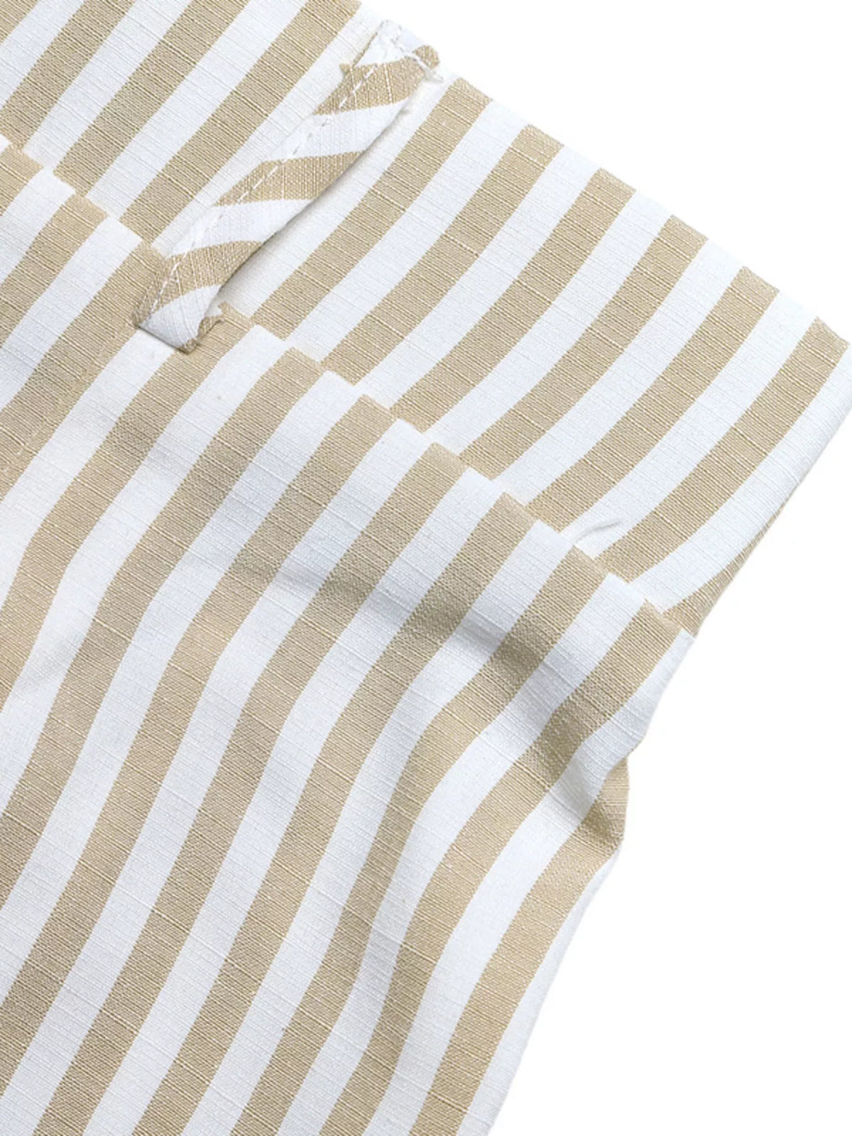 Striped vest neckline detail