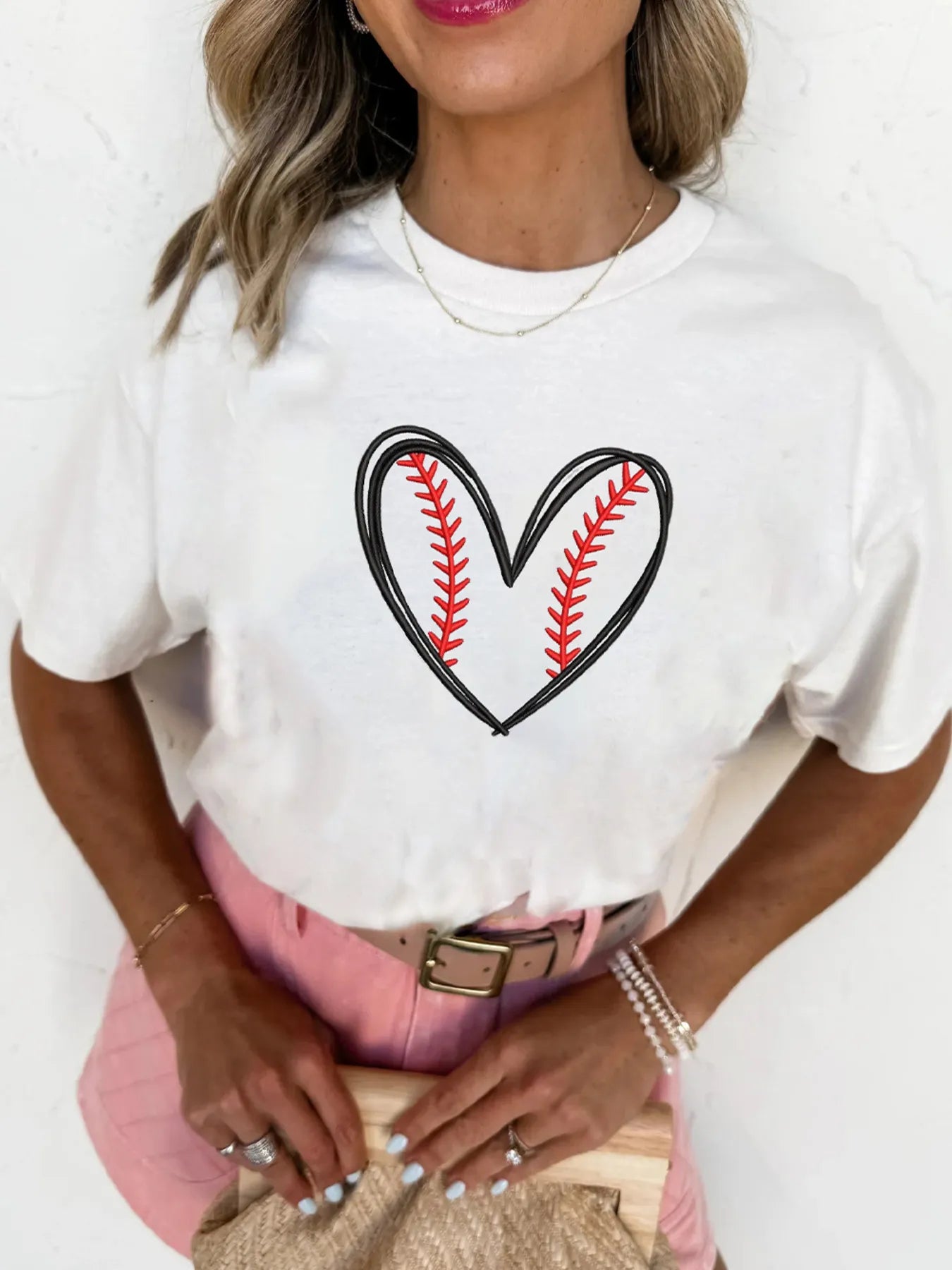 Heart Graphic Short Sleeve T-Shirt - Fashorio