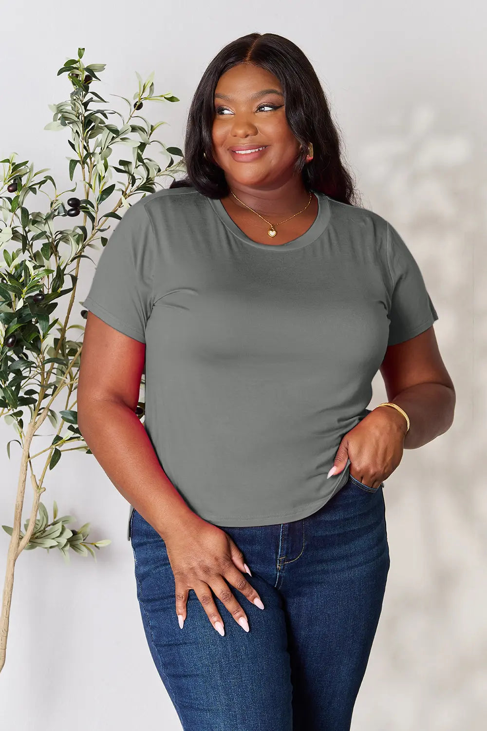 Round Neck Short Sleeve Top, view 14