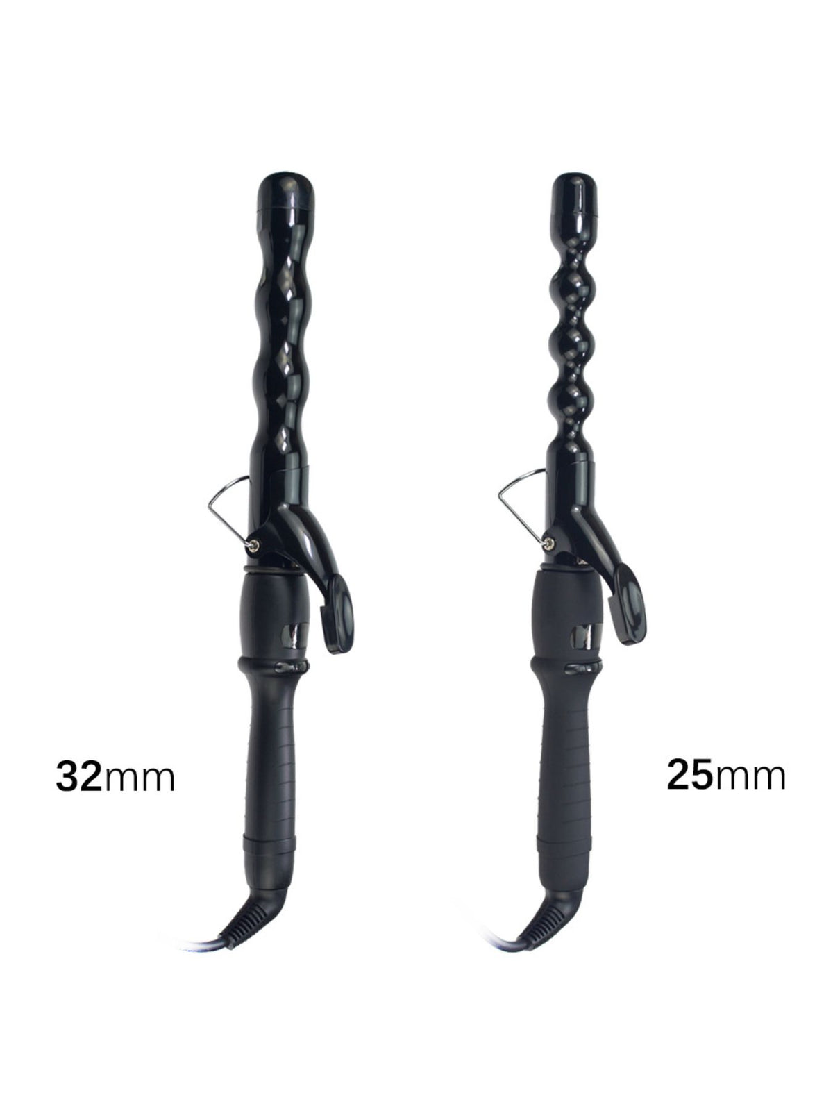 Curling iron barrel close up
