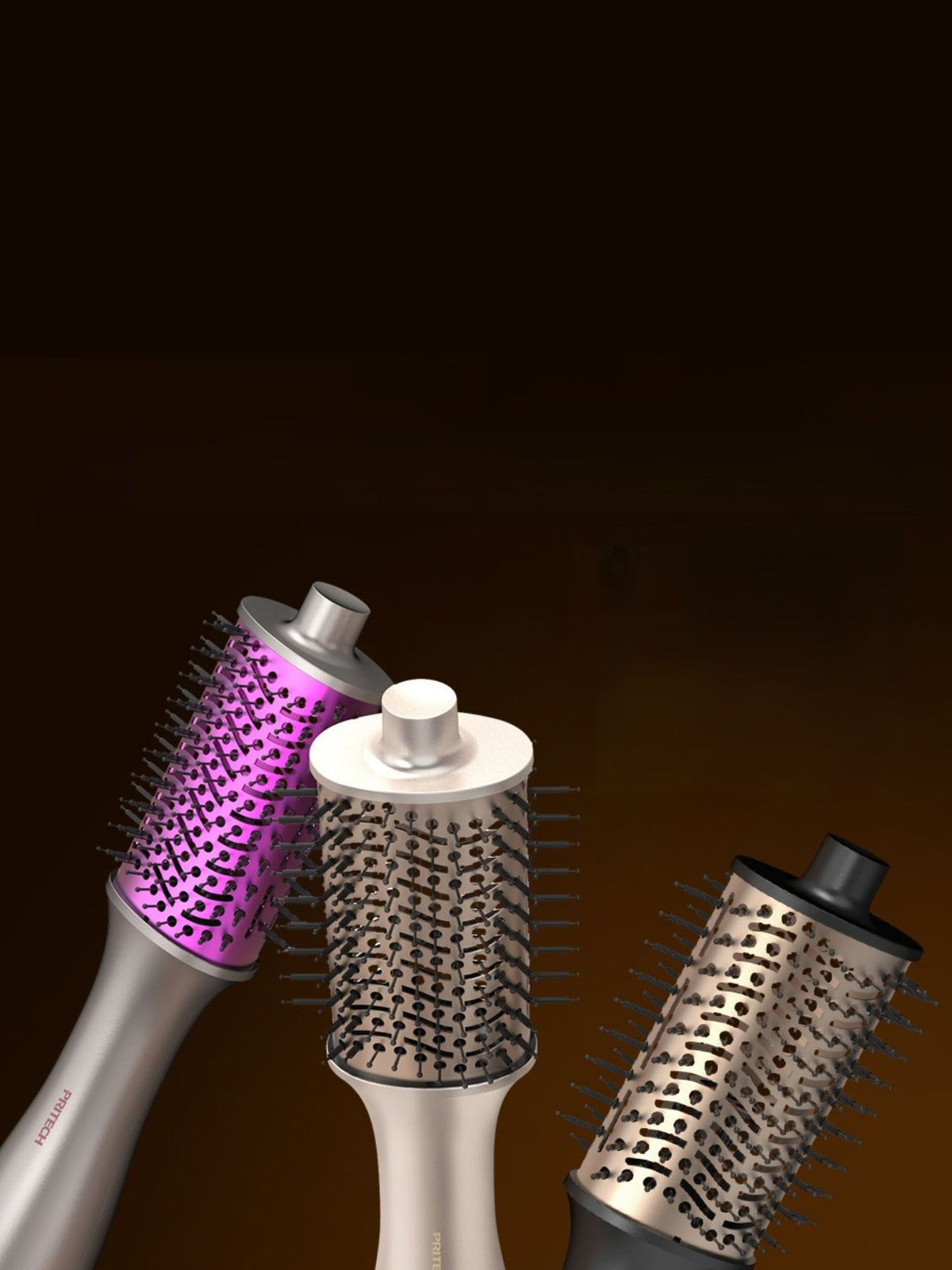 Hot air brush in gold color