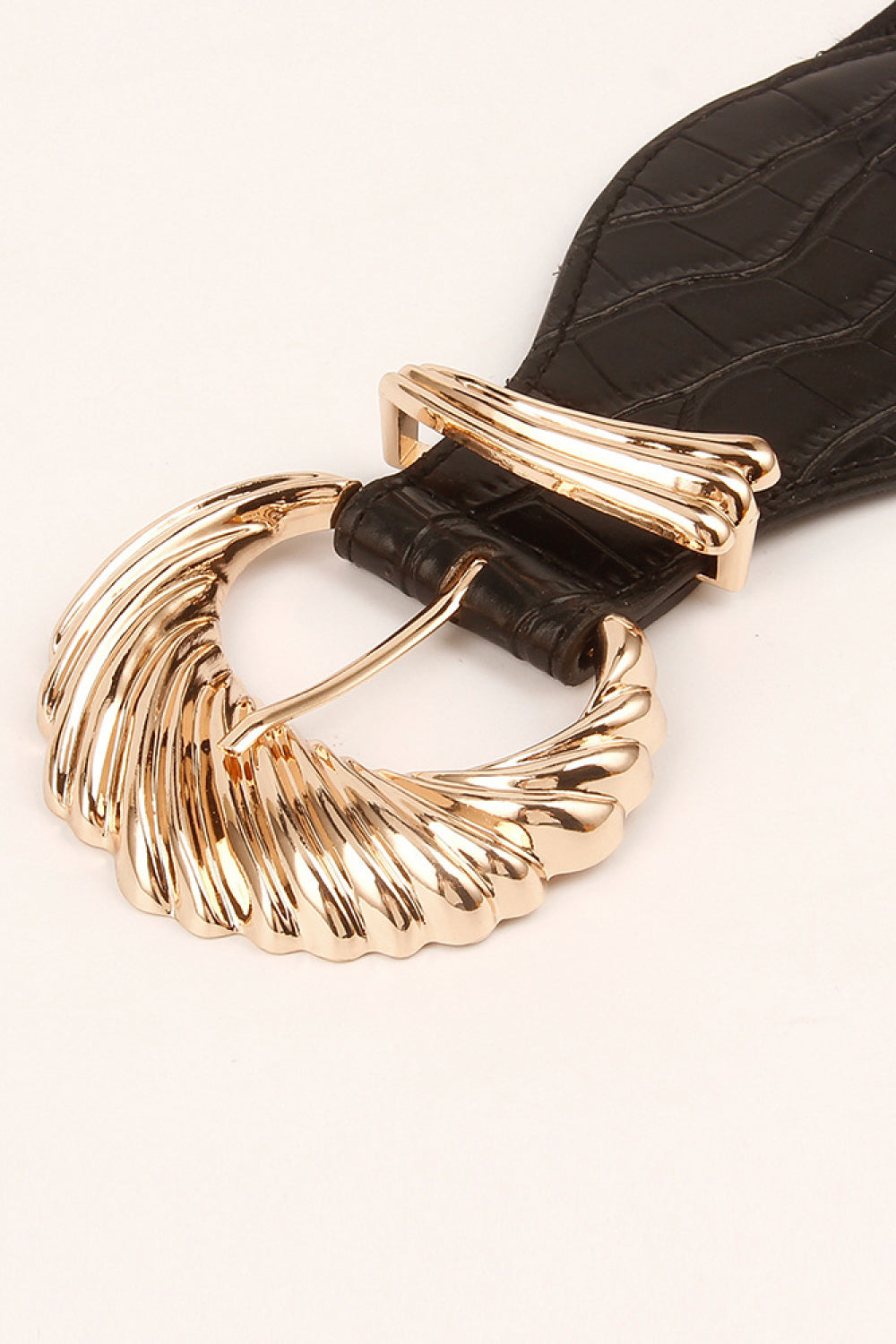 Shell Alloy Buckle Elastic Belt - Fashorio
