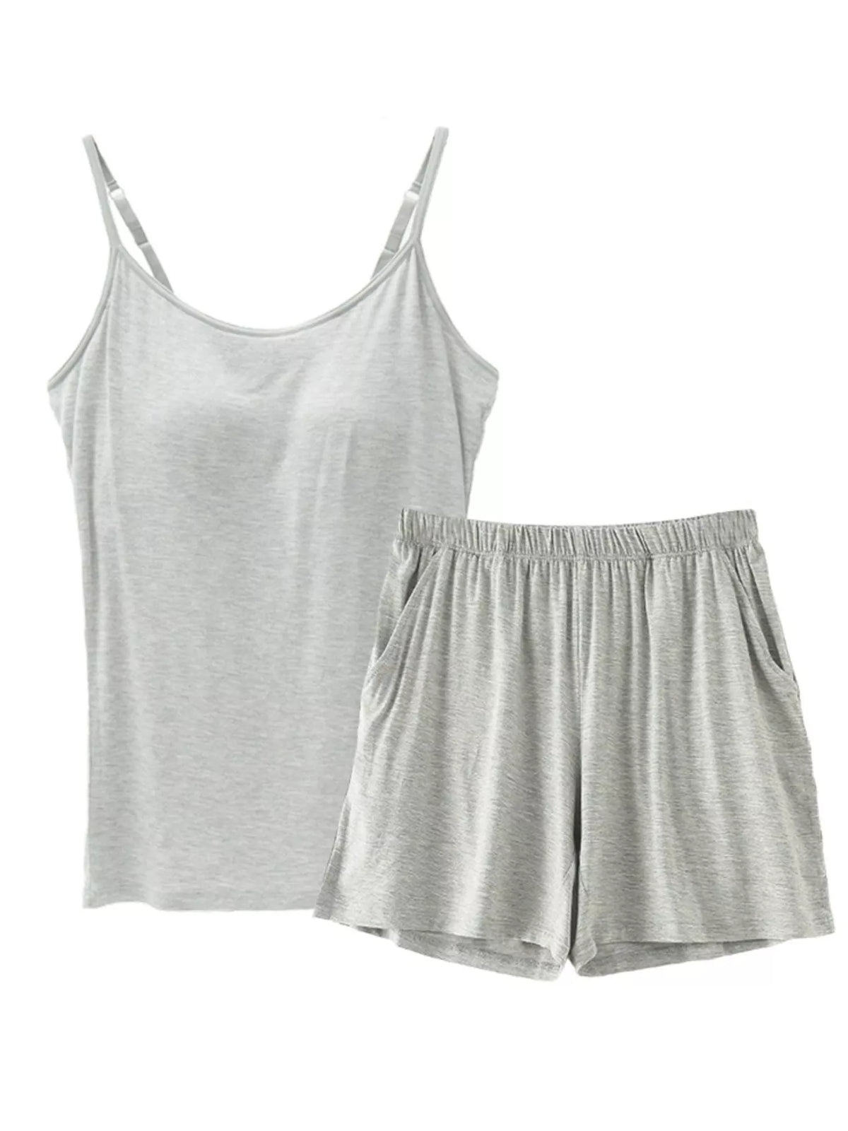 Coordinated cami set neutral colorway