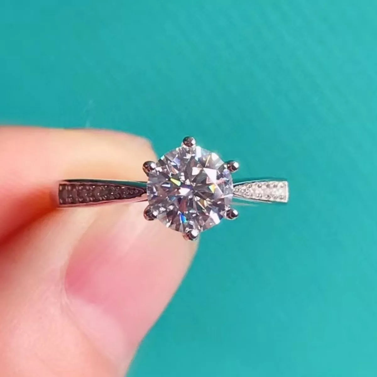 Sterling silver ring band width detail