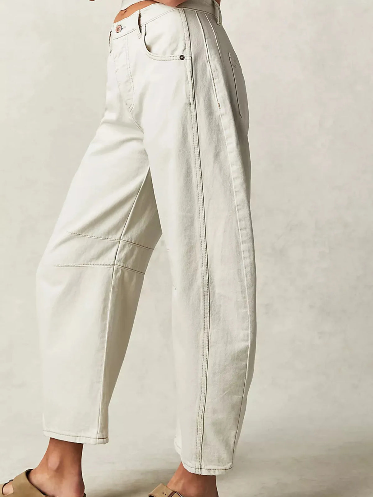 Wide Leg Relaxed Fit Denim Jeans, view 16