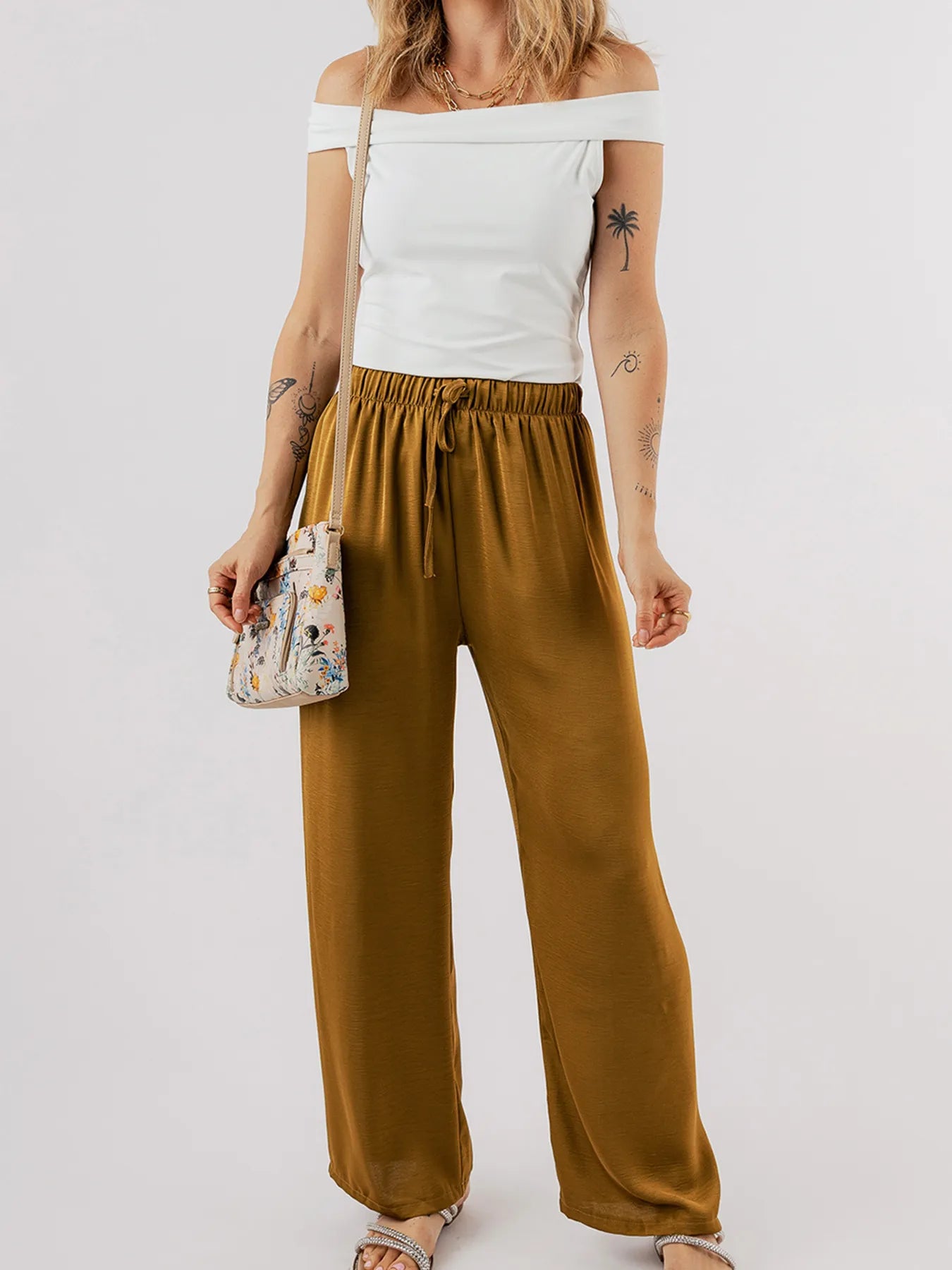 Folded Off Shoulder Slim Top - Fashorio