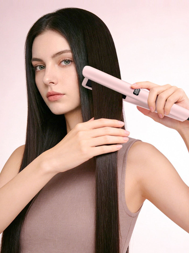 Blush pink hair straightener front view
