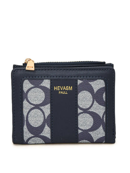 PU Leather Card Case Dark Navy One Size - Fashorio
