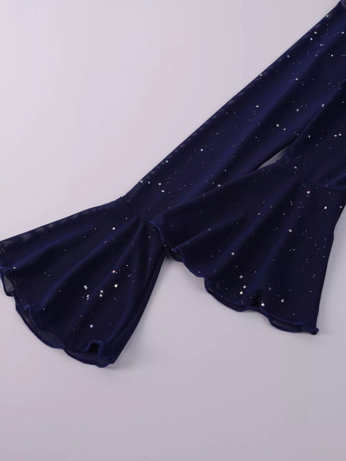 glitter off shoulder maxi dress close styling detail