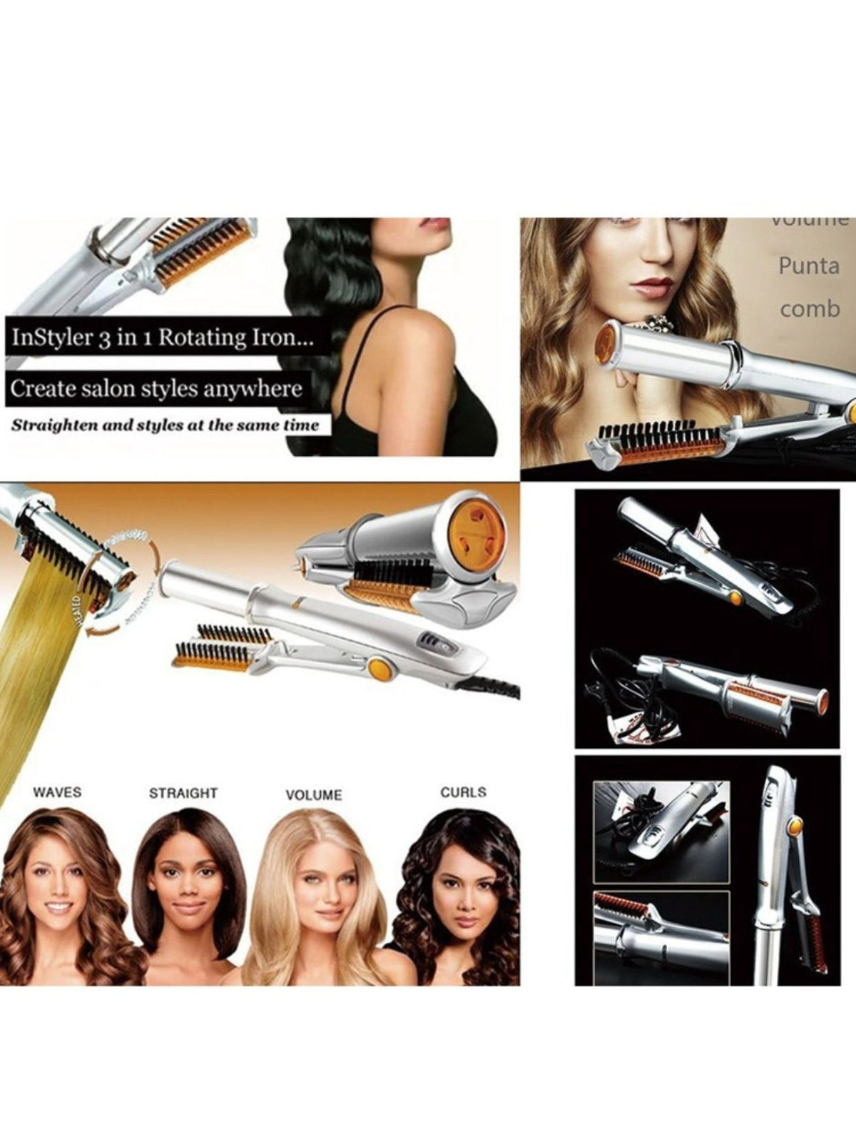 Curling iron creating soft waves