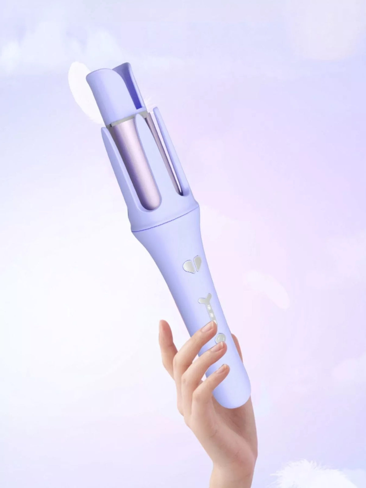 Curling iron control display detail