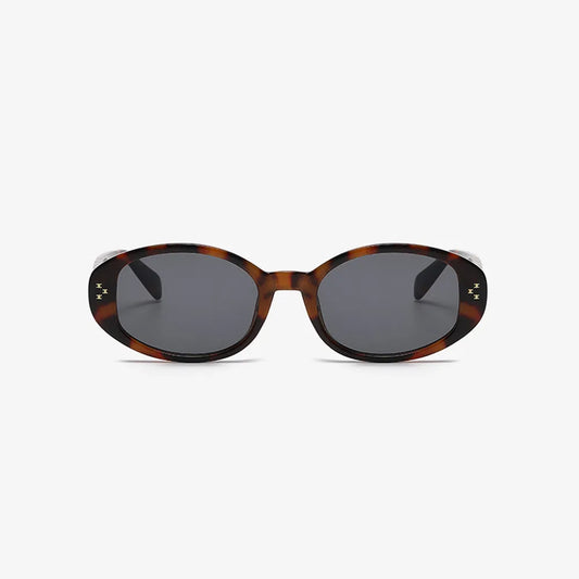 Polycarbonate Frame Oval Sunglasses Multicolor One Size - Fashorio
