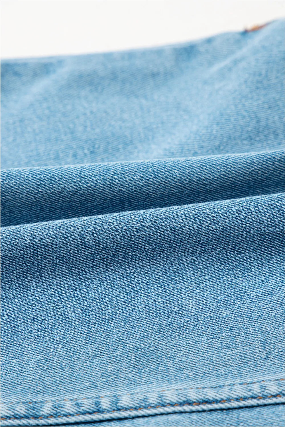 Acid Wash Bowknot Details High Waist Denim Skirt - Fashorio