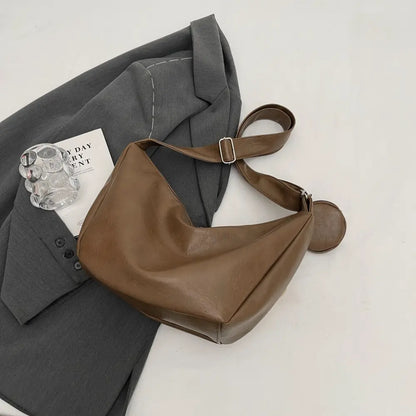PU Leather Crossbody Bag with Small Purse - Fashorio