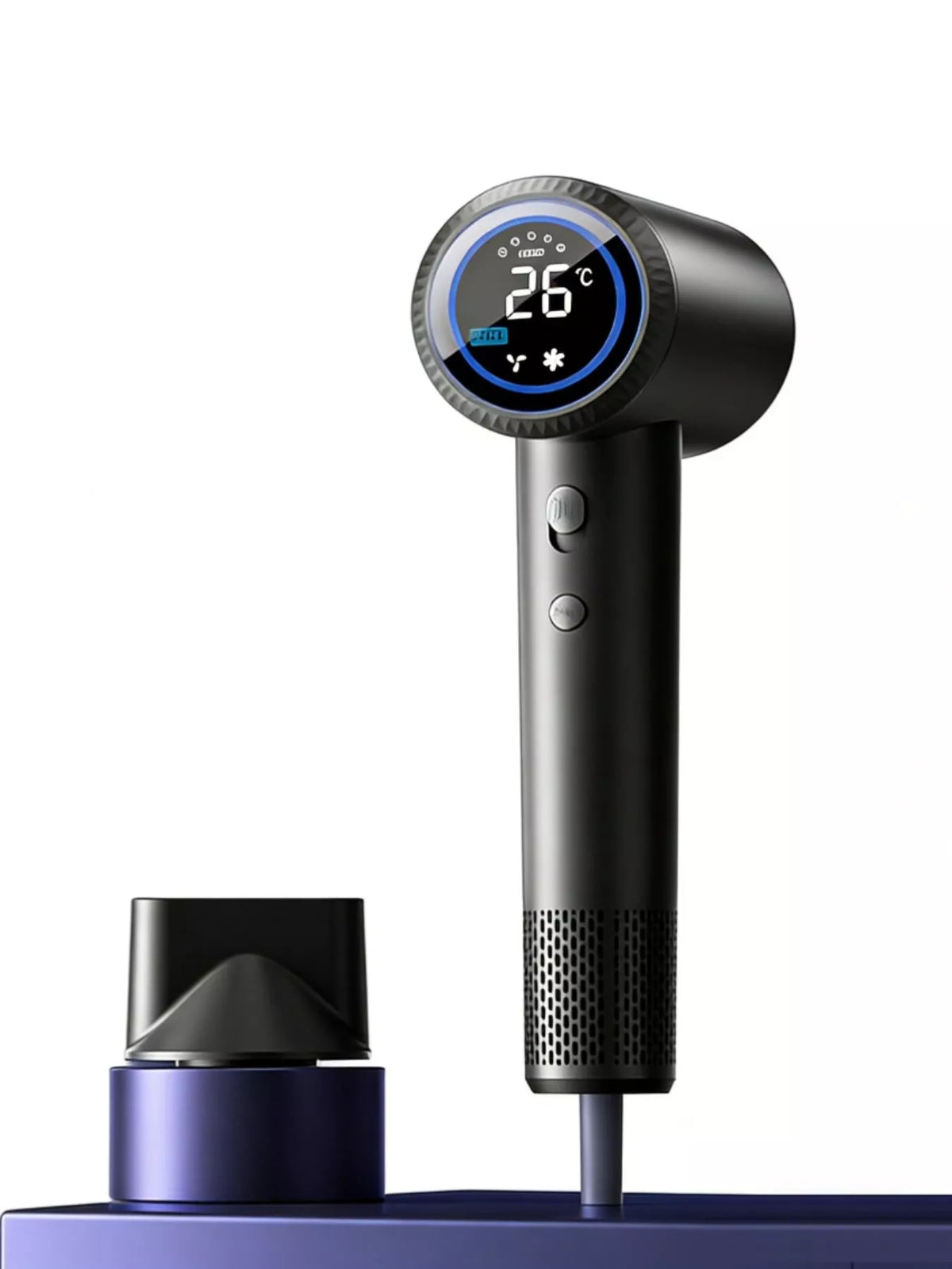 Black hair dryer side profile