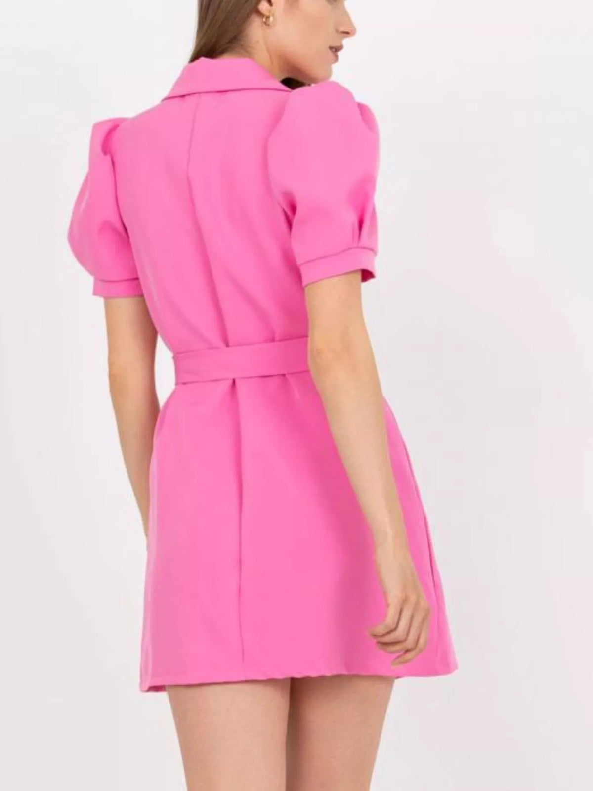 blazer tie waist mini dress skirt drape detail