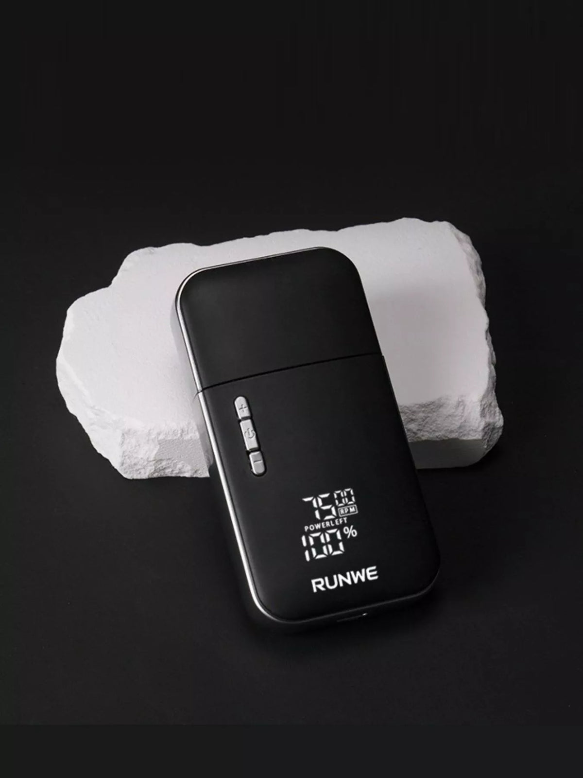 Portable waterproof electric shaver in black