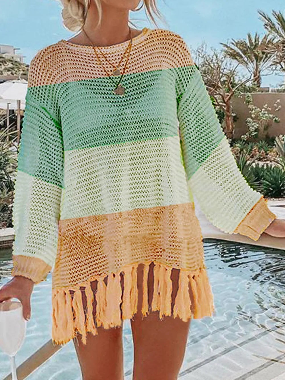 Flowy angel wing layering kimono styled