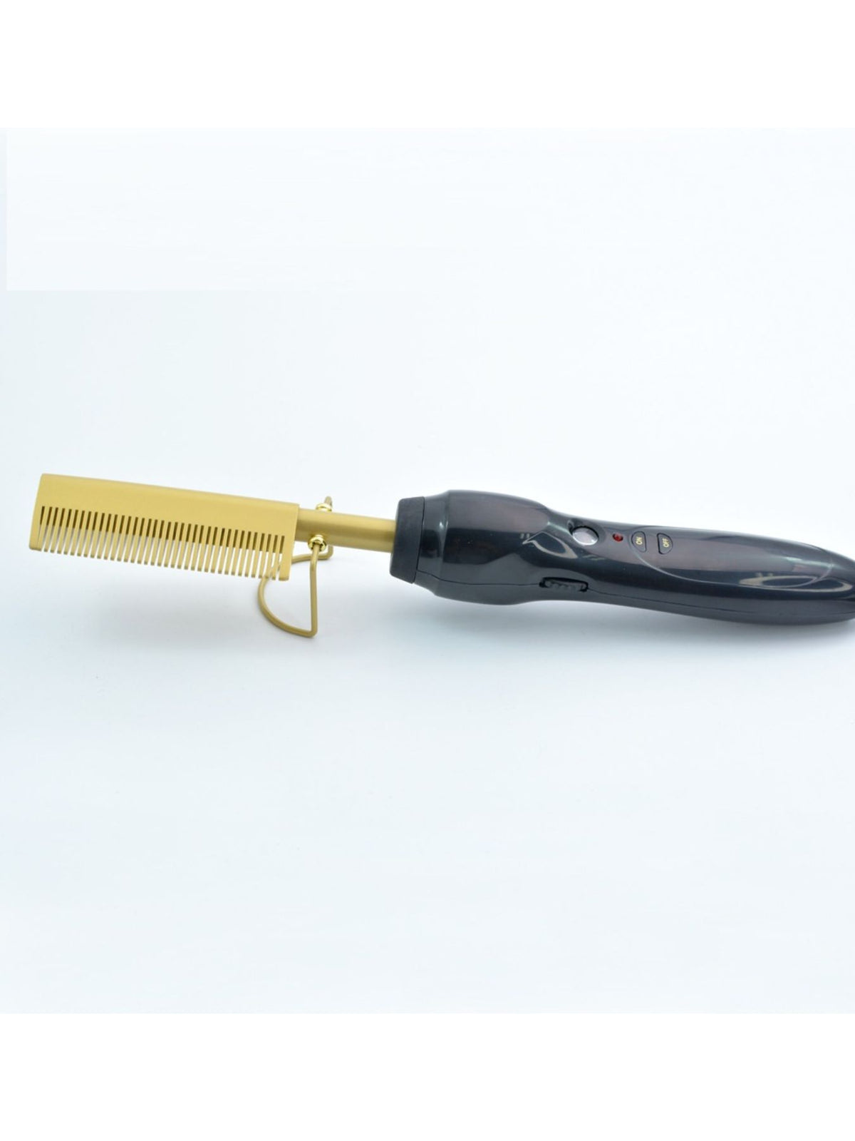 Straightening comb power button detail