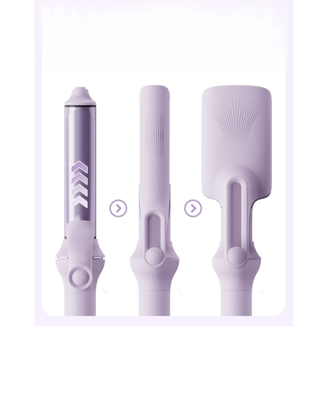 Curling iron temperature display detail